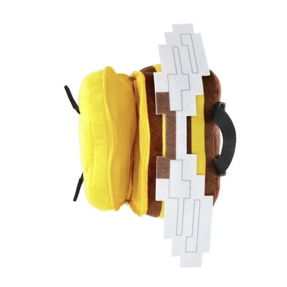 Minecraft Boys Bee Plush Backpack, 12.5